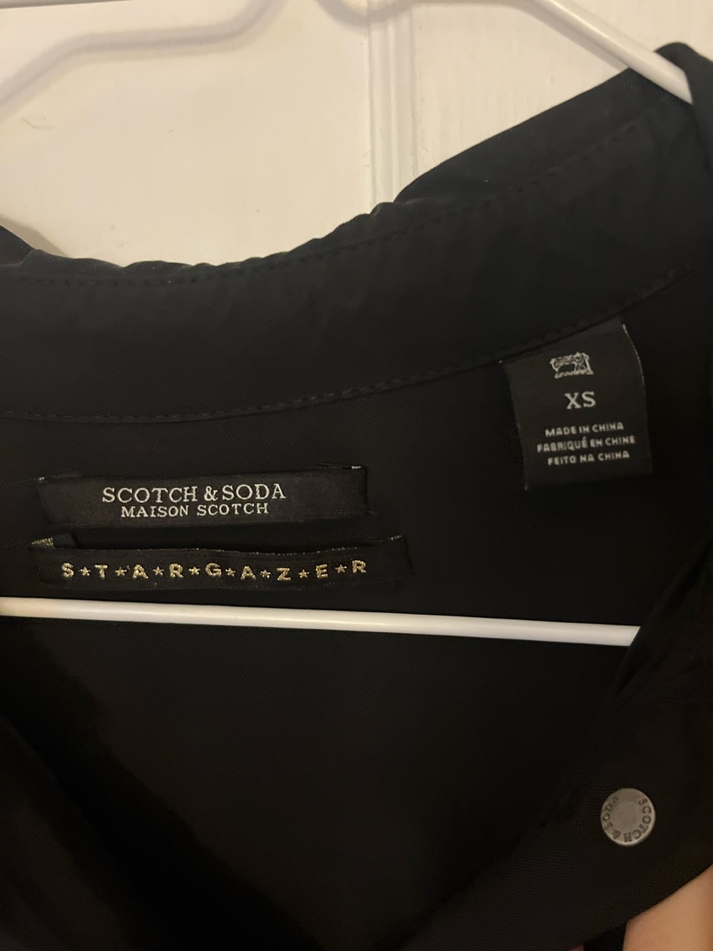Black Scotch & Soda shirt dress minimalist elevated autumn XS - Picture 2 of 9